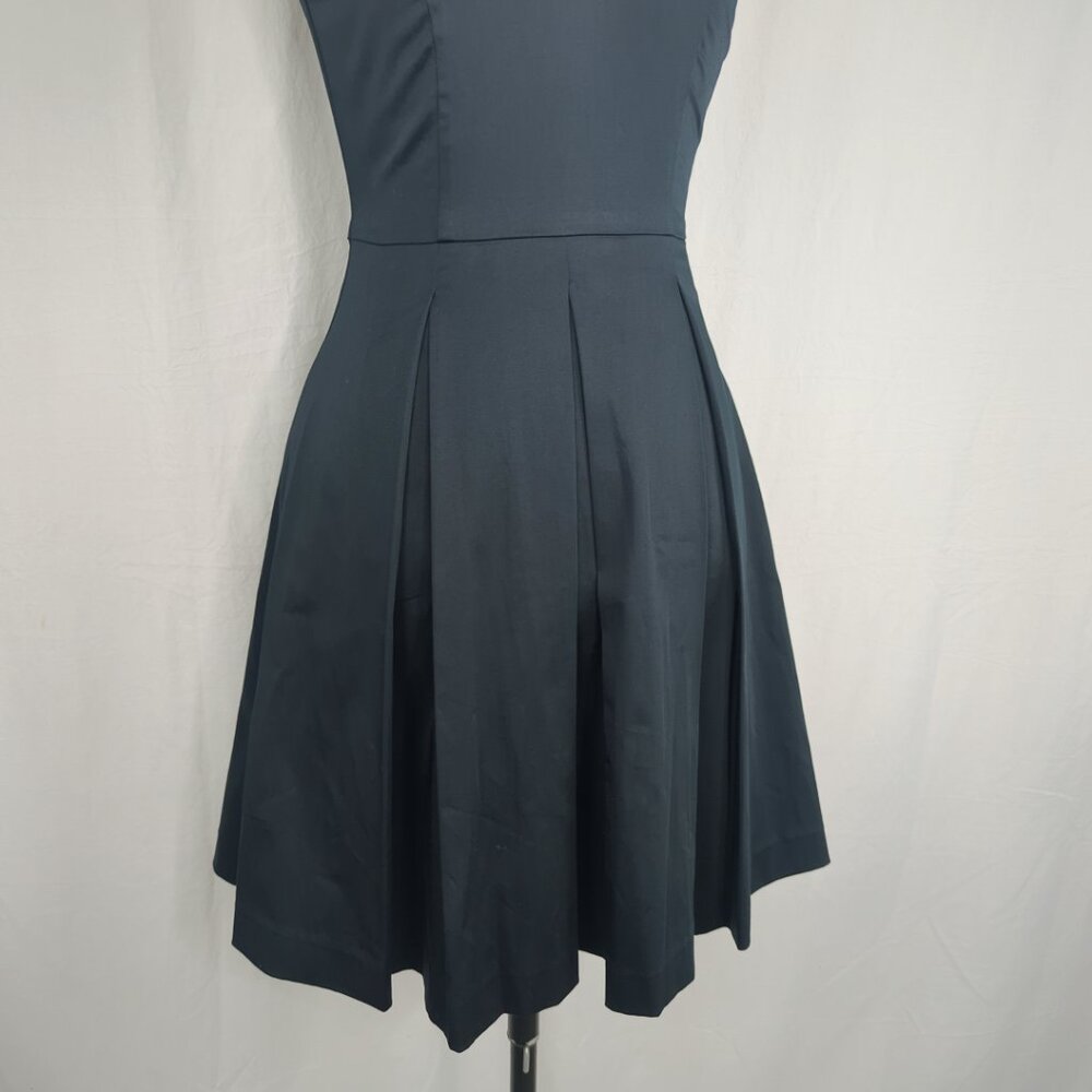 Banana Republic Dress 0 Petite Blue Mini Pleated NWT - Picture 3 of 7